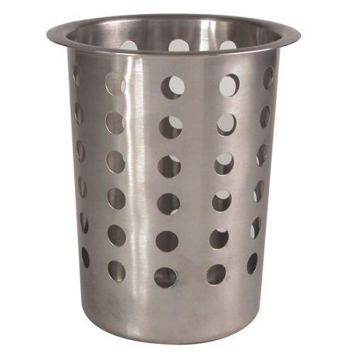 Genware Stainless Steel  Perforated Cutlery Cylinder 4.1/2"