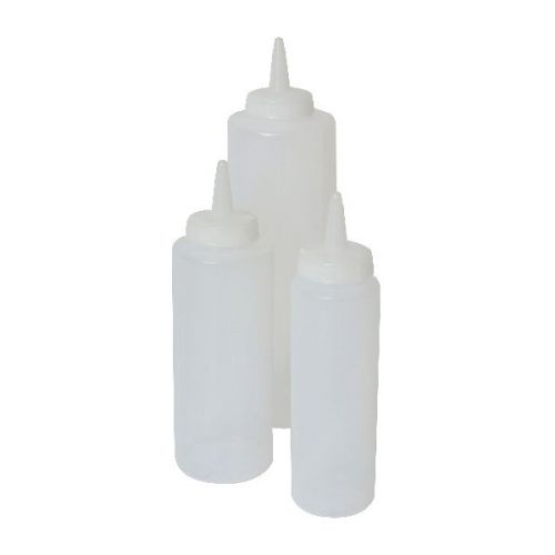 Genware Squeeze Bottle Clear 8oz/23cl (6 Pack)