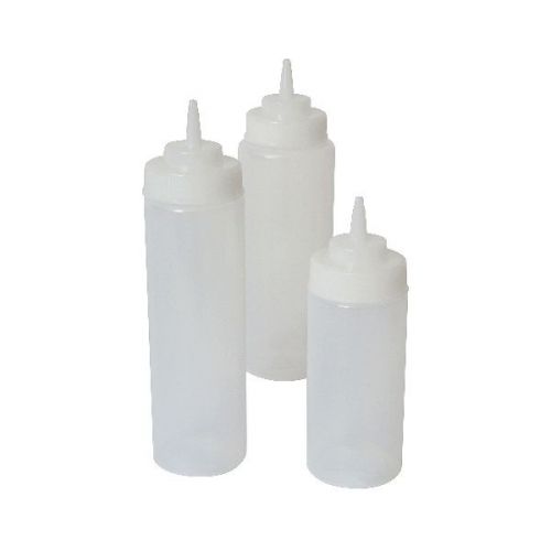 Squeeze Bottle Wide Neck Clear 16oz/47cl (6 Pack)