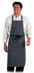 Dennys Blue/White Cotton Butcher Stripe Bib Apron